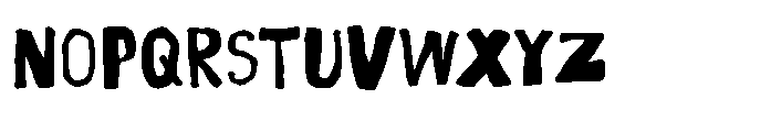 Ugly Notes Font UPPERCASE