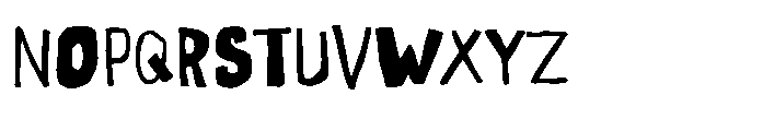 Ugly Notes Font LOWERCASE