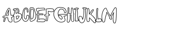 Ugly Oleo Outline Font UPPERCASE