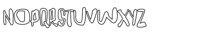 Ugly Oleo Outline Font UPPERCASE