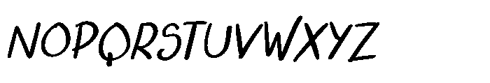Ugly Script Bold Italic Font UPPERCASE