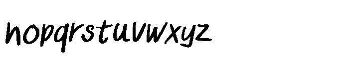 Ugly Script Bold Italic Font LOWERCASE