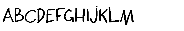 Ugly Script Bold Font UPPERCASE