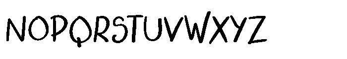 Ugly Script Bold Font UPPERCASE