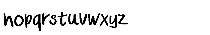 Ugly Script Bold Font LOWERCASE