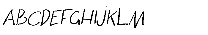 Ugly Script Italic Font UPPERCASE