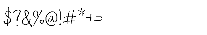 Ugly Script Regular Font OTHER CHARS