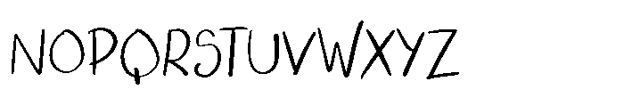 Ugly Script Regular Font UPPERCASE