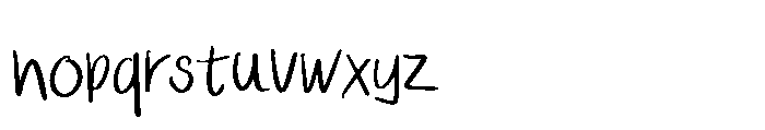 Ugly Script Regular Font LOWERCASE