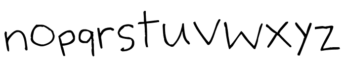 Uhbee NaHyun Font LOWERCASE