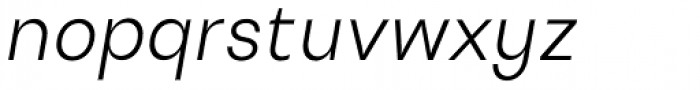 Uivo Semi Light Italic Font LOWERCASE