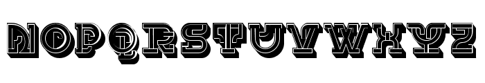 UKAMENO 3D Flat Regular Font LOWERCASE