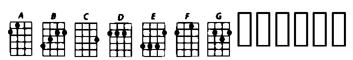 Ukelele Regular Font UPPERCASE