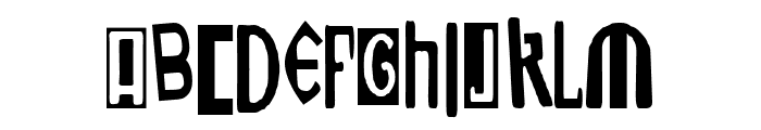 Ukranian White Punks Font UPPERCASE