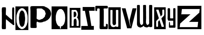 Ukranian White Punks Font LOWERCASE