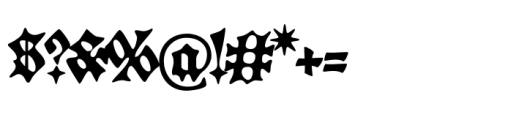 Ukol Blured Font OTHER CHARS