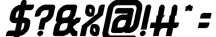 ULTRA HUMAN Bold Italic Font OTHER CHARS