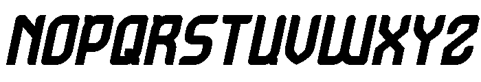 ULTRA HUMAN Bold Italic Font UPPERCASE