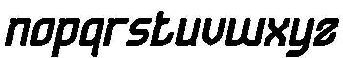 ULTRA HUMAN Bold Italic Font LOWERCASE