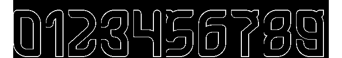 ULTRA HUMAN-Hollow-Inverse Font OTHER CHARS