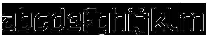 ULTRA HUMAN-Hollow-Inverse FONT