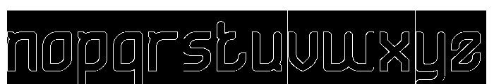 ULTRA HUMAN-Hollow-Inverse Font LOWERCASE