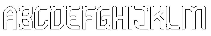 ULTRA HUMAN-Hollow Font UPPERCASE