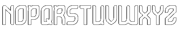 ULTRA HUMAN-Hollow Font UPPERCASE