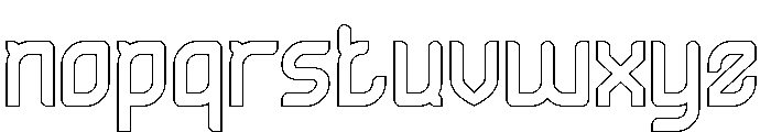 ULTRA HUMAN-Hollow Font LOWERCASE