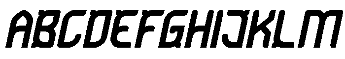 ULTRA HUMAN Italic Font UPPERCASE
