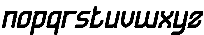 ULTRA HUMAN Italic Font LOWERCASE