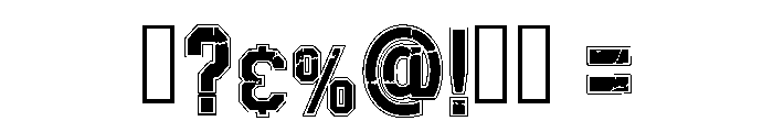 Ultra Bolt Regular Font OTHER CHARS