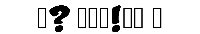 Ultra Gothic Regular Font OTHER CHARS
