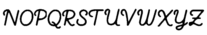 Ultra_Script Font UPPERCASE