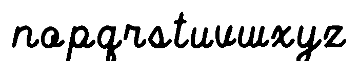 Ultra_Script Font LOWERCASE
