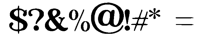 UltraFunk Font OTHER CHARS