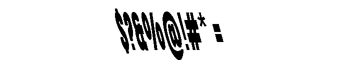 ultra compress sans Oblique Font OTHER CHARS