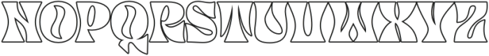 Ula Dawa Outline otf (400) Font UPPERCASE