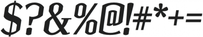 Ulian Bold Italic otf (700) Font OTHER CHARS
