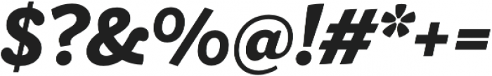 Ulises Extra Bold Italic otf (700) Font OTHER CHARS