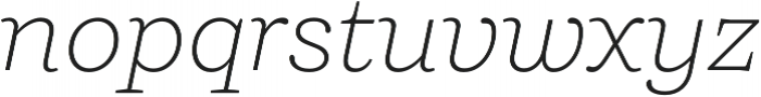 Ulises Extra Light Italic otf (200) Font LOWERCASE
