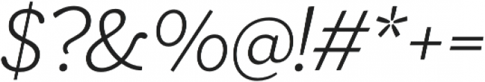 Ulises Light Italic otf (300) Font OTHER CHARS
