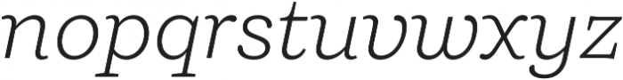 Ulises Light Italic otf (300) Font LOWERCASE