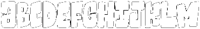 Ultimate Comics Bold Outline otf (700) Font UPPERCASE