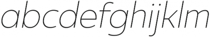 Ultine Cond Thin Italic otf (100) Font LOWERCASE