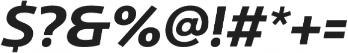 Ultine Ext Bold Italic otf (700) Font OTHER CHARS