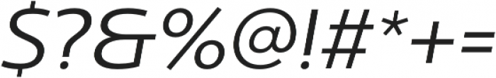 Ultine Ext Regular Italic otf (400) Font OTHER CHARS