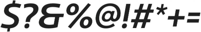 Ultine Norm Demi Italic otf (400) Font OTHER CHARS