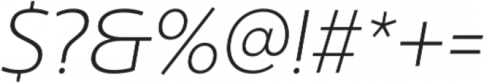 Ultine Norm Light Italic otf (300) Font OTHER CHARS