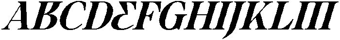 Ultion Bold Italic otf (700) Font UPPERCASE